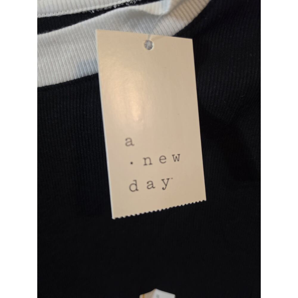 3 PACK A New Day Size S Women’s Black White Crew Neck Short Sleeve T-Shirt - Picture 2 of 5